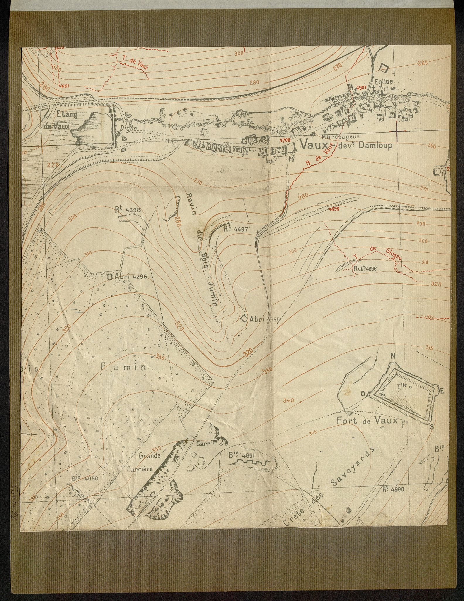 Carte 22 — secteur de Vaux