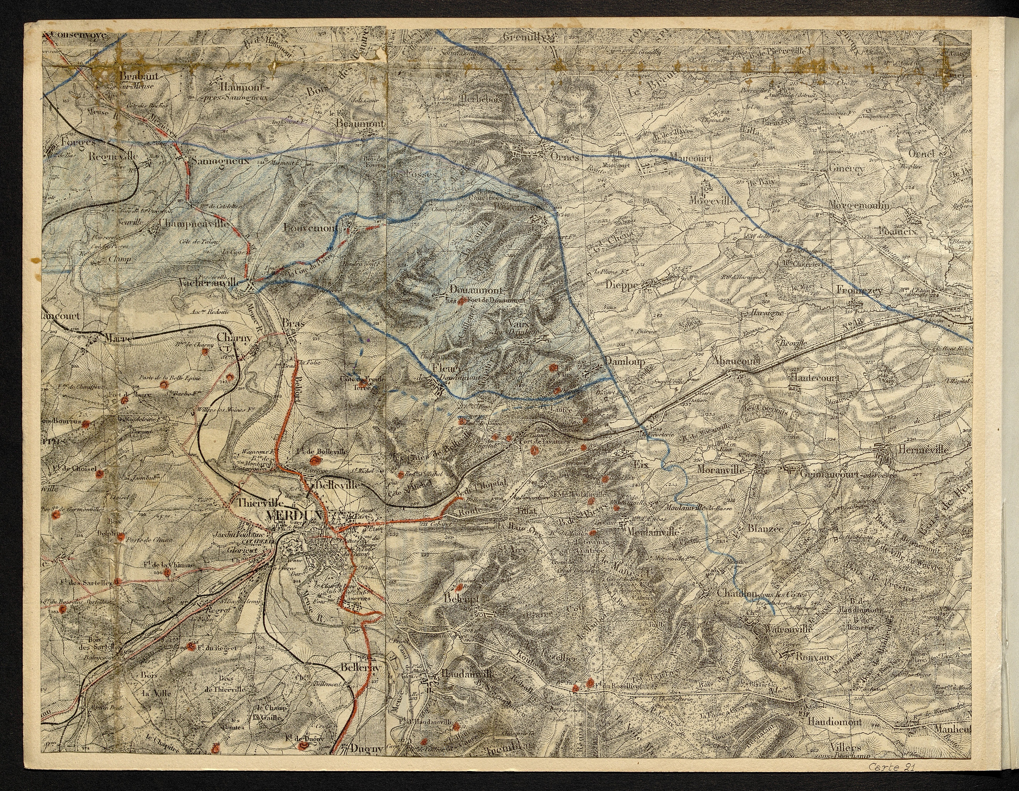 Carte 21 — secteur Louvemont–Bezonvaux