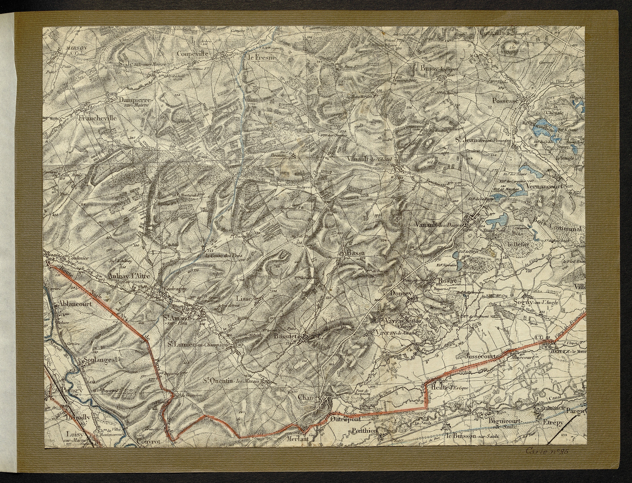Carte n°25 — Changy et vallée de la Saulx