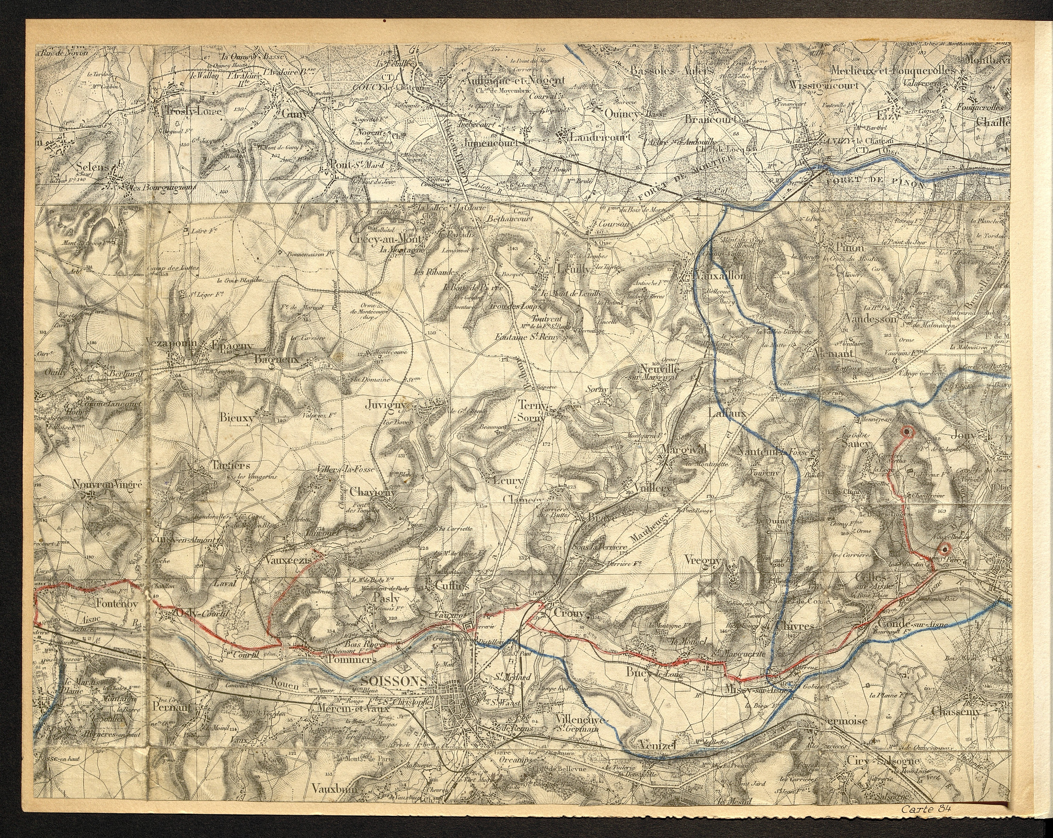 Carte 34 — Soissons, Condé et La Malmaison