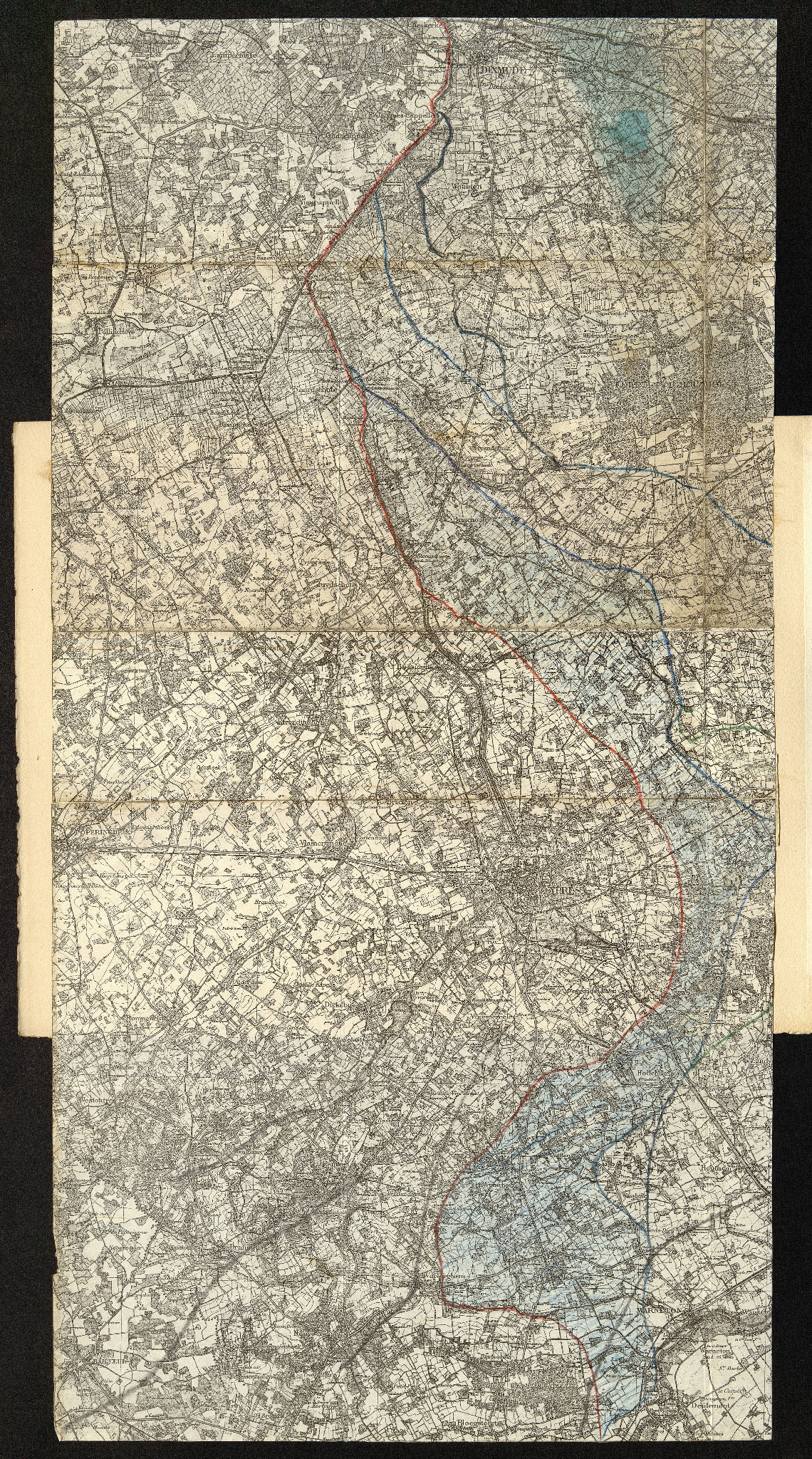 Carte dépliante — Flandres