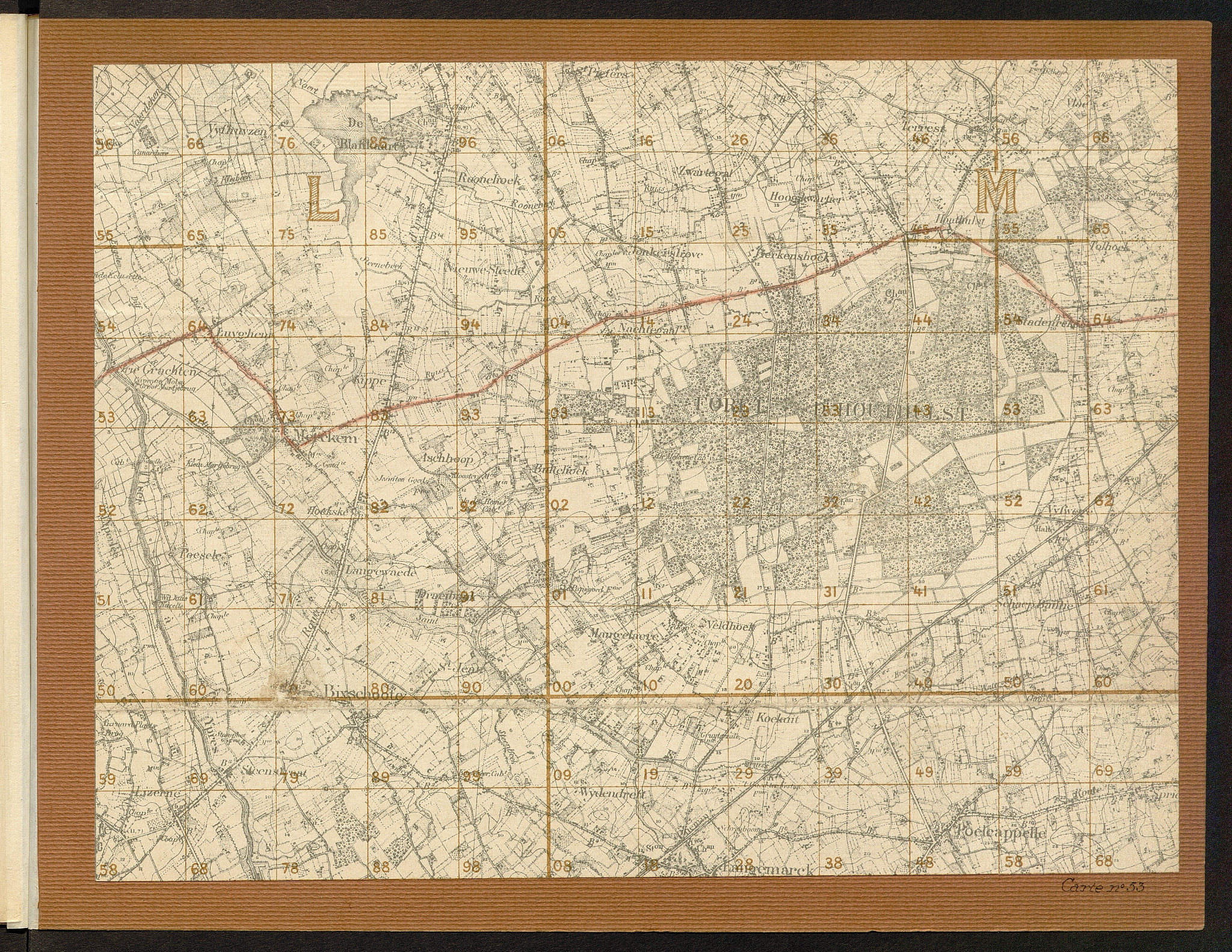 Carte n° 53 — Staden et forêt d’Houthulst