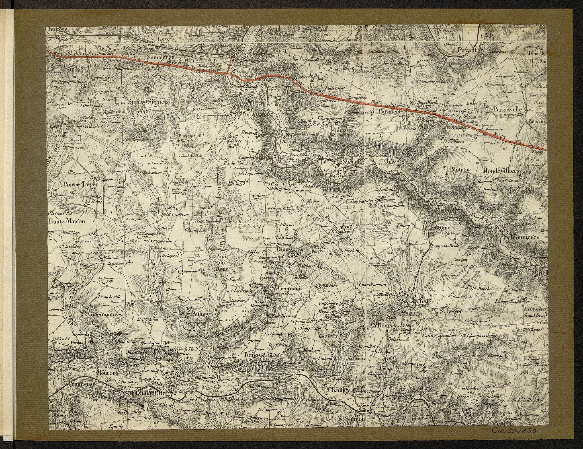 Carte n° 58 — Saint-Jean-les-Deux-Jumeaux, La Ferté-sous-Jouarre et Bassevelle