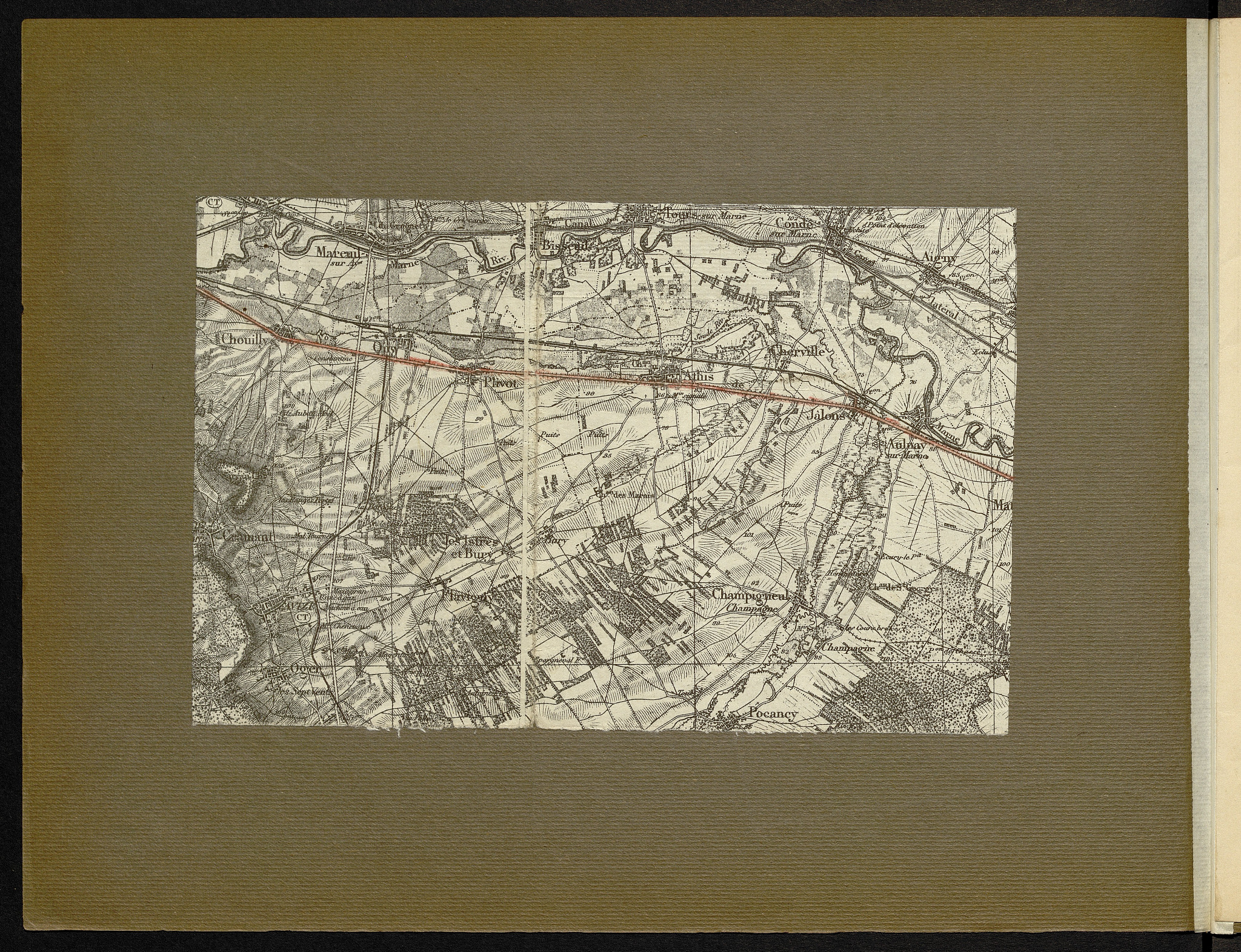 Carte n° 61 — Chouilly, Oiry et Jâlons