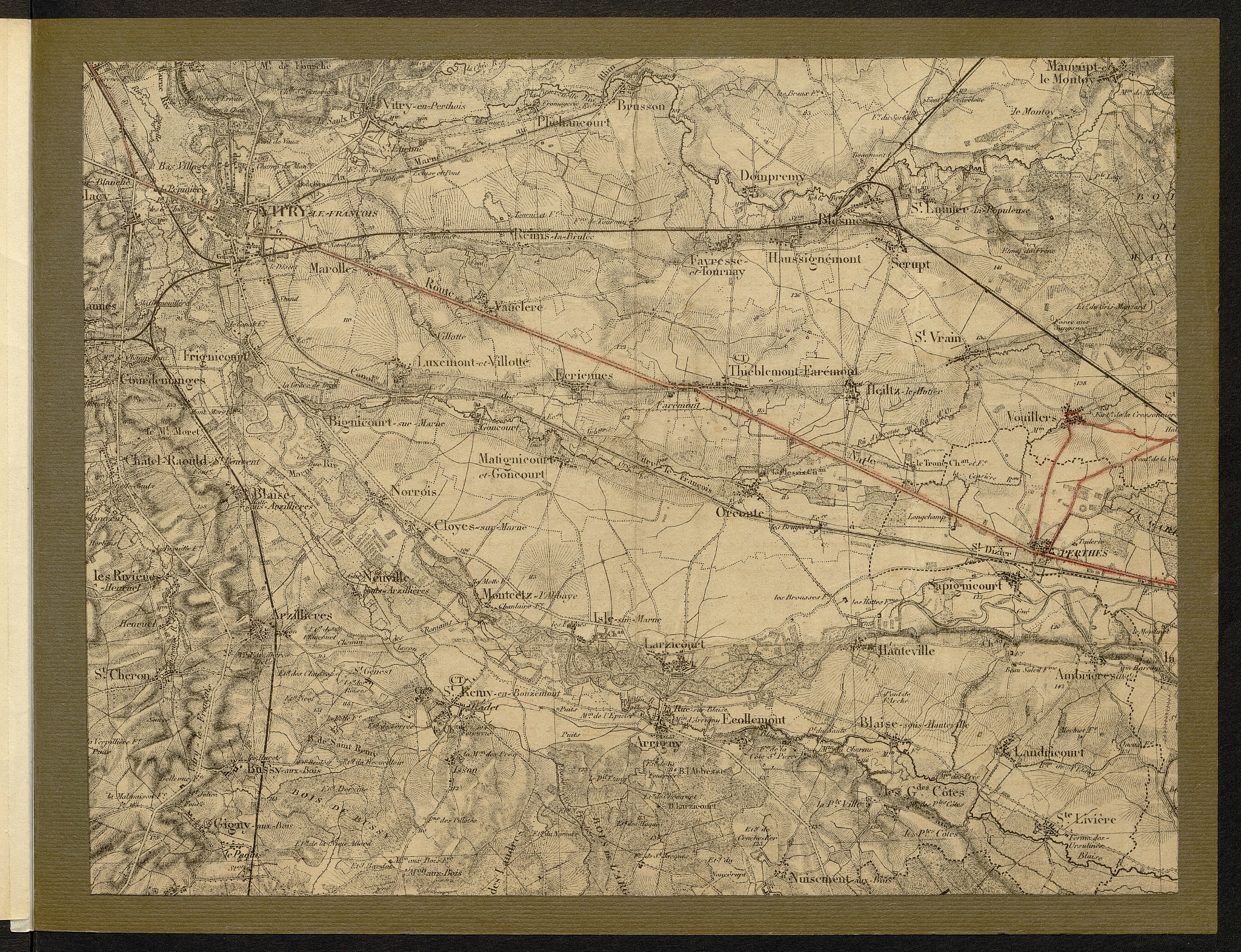 Carte n° 62 — Vitry-le-François, Thiéblemont et Perthes