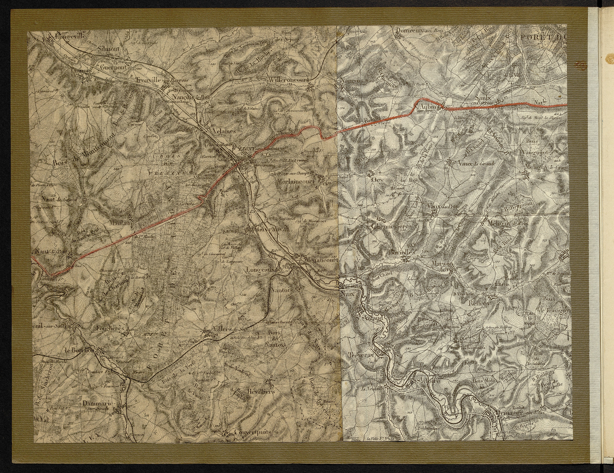 Carte n° 64 — Toul, Pagny-sur-Meuse et Dieulouard