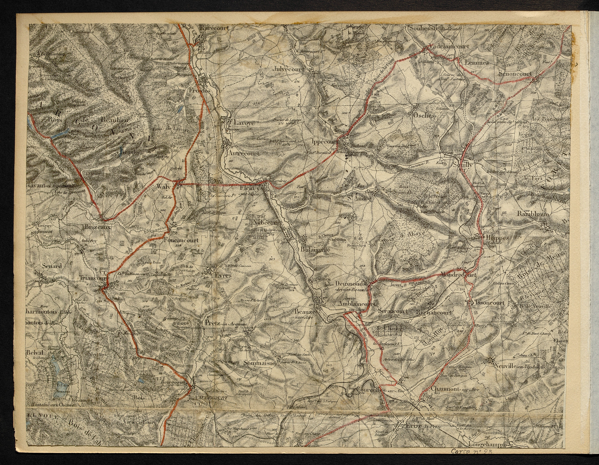 Carte n°23 — Souilly, Amblaincourt et environs