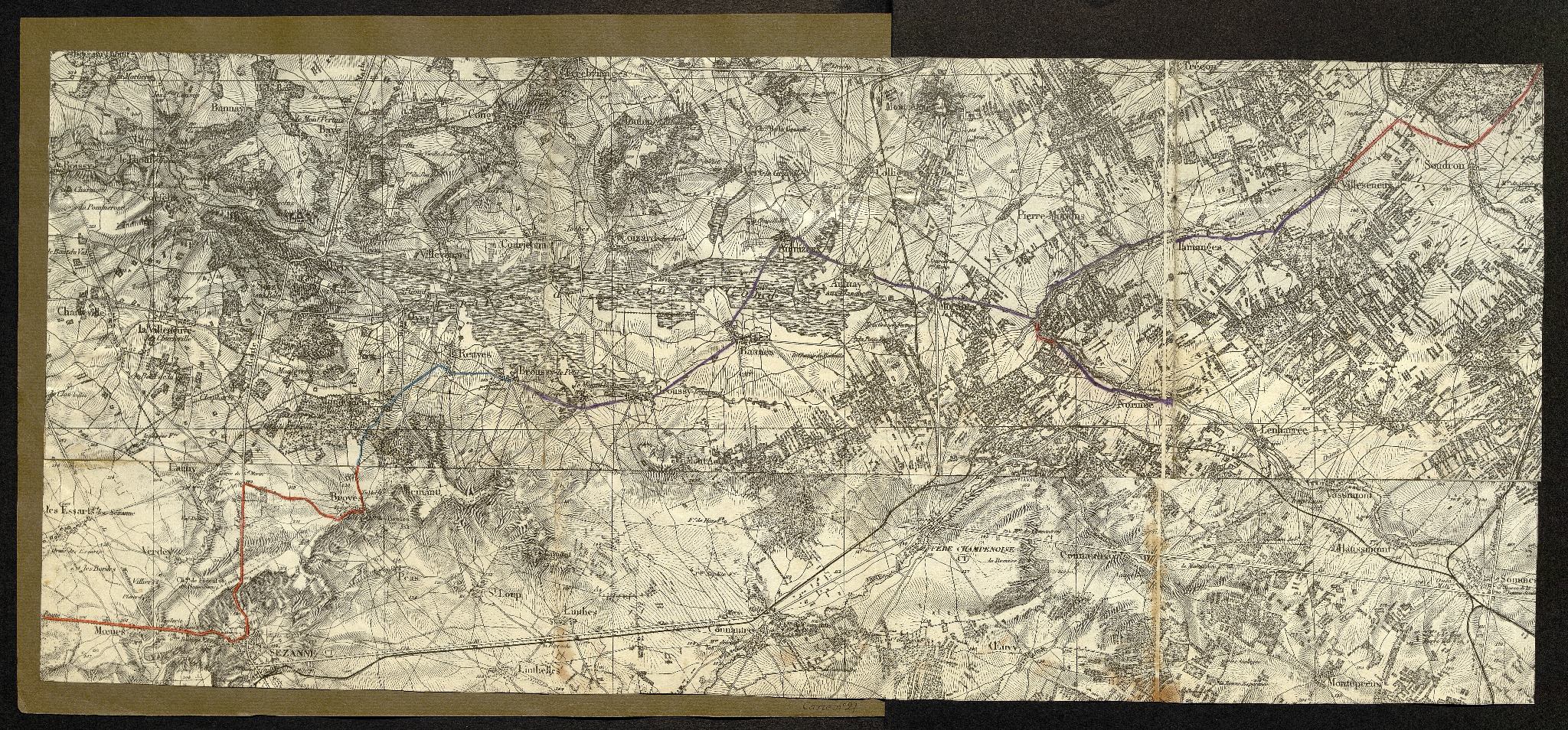 Carte n°27 — de Sommesous vers Sézanne et Esternay