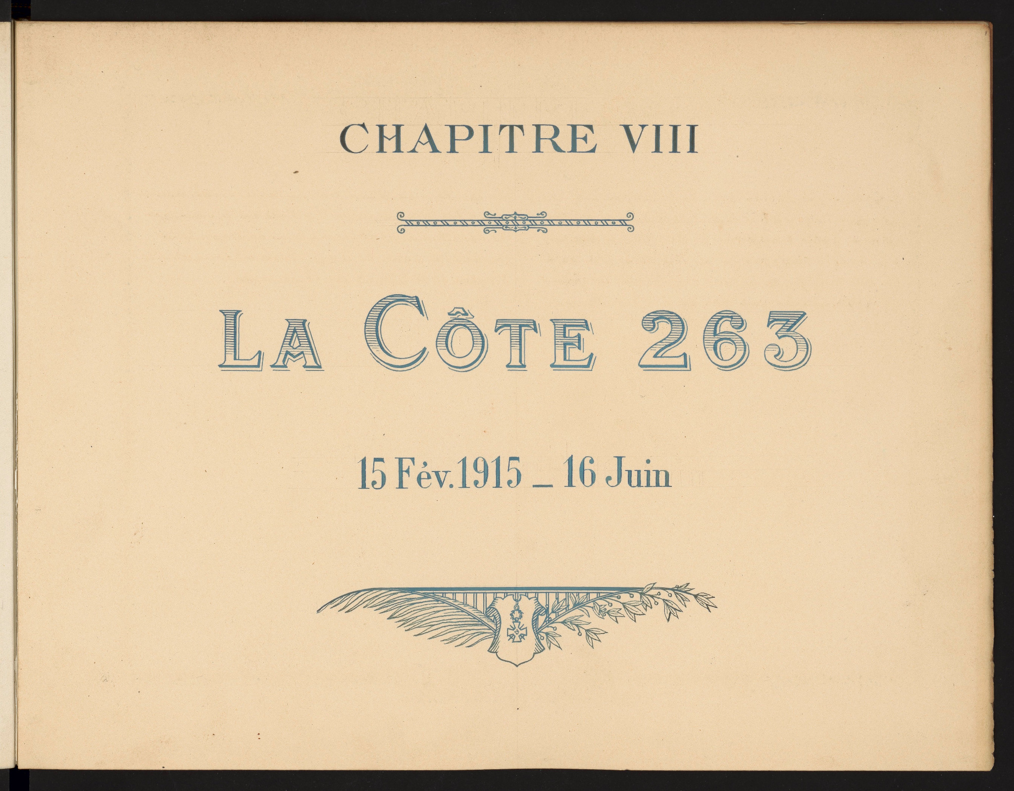Chapitre VIII — La Côte 263