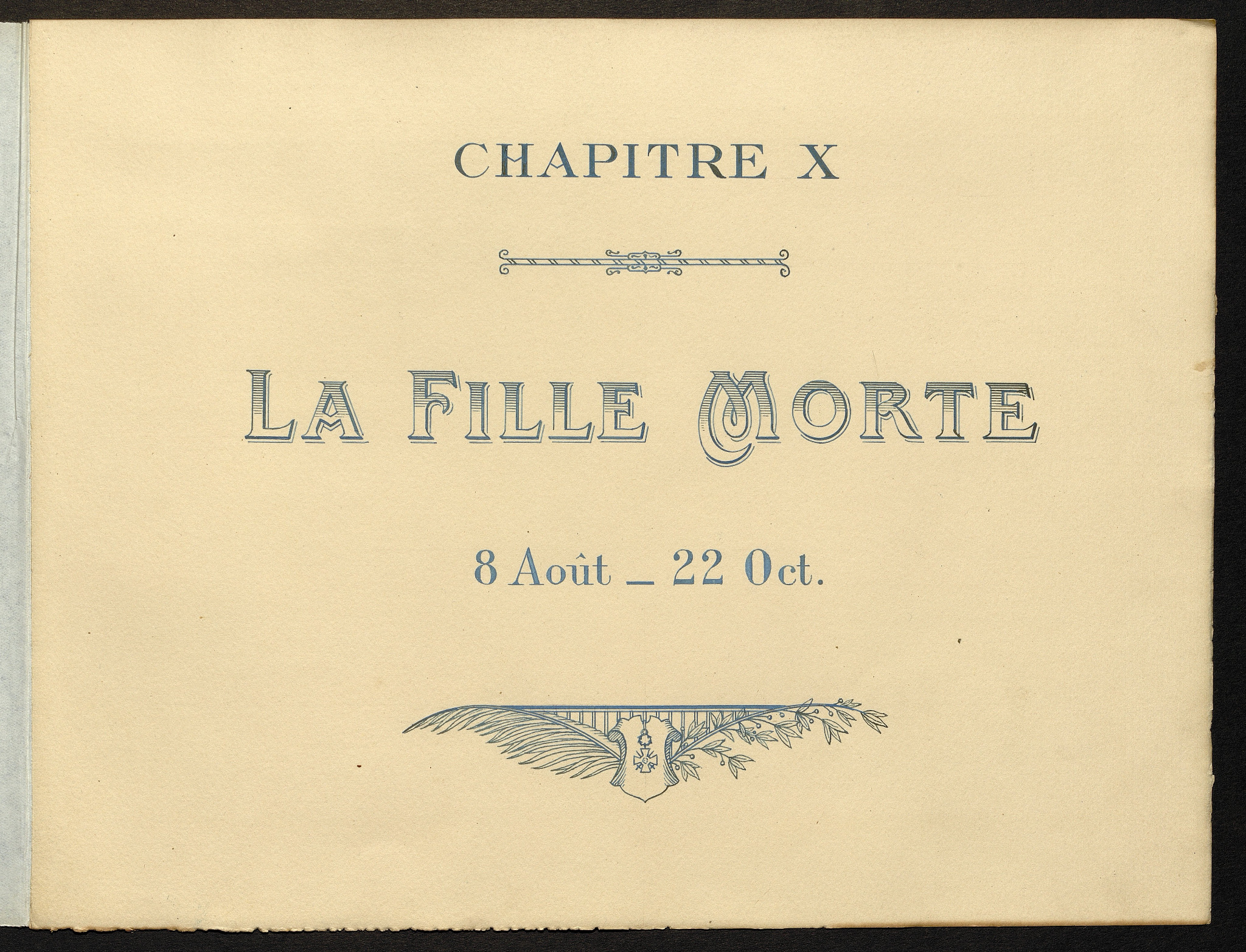 Chapitre X — La Fille Morte