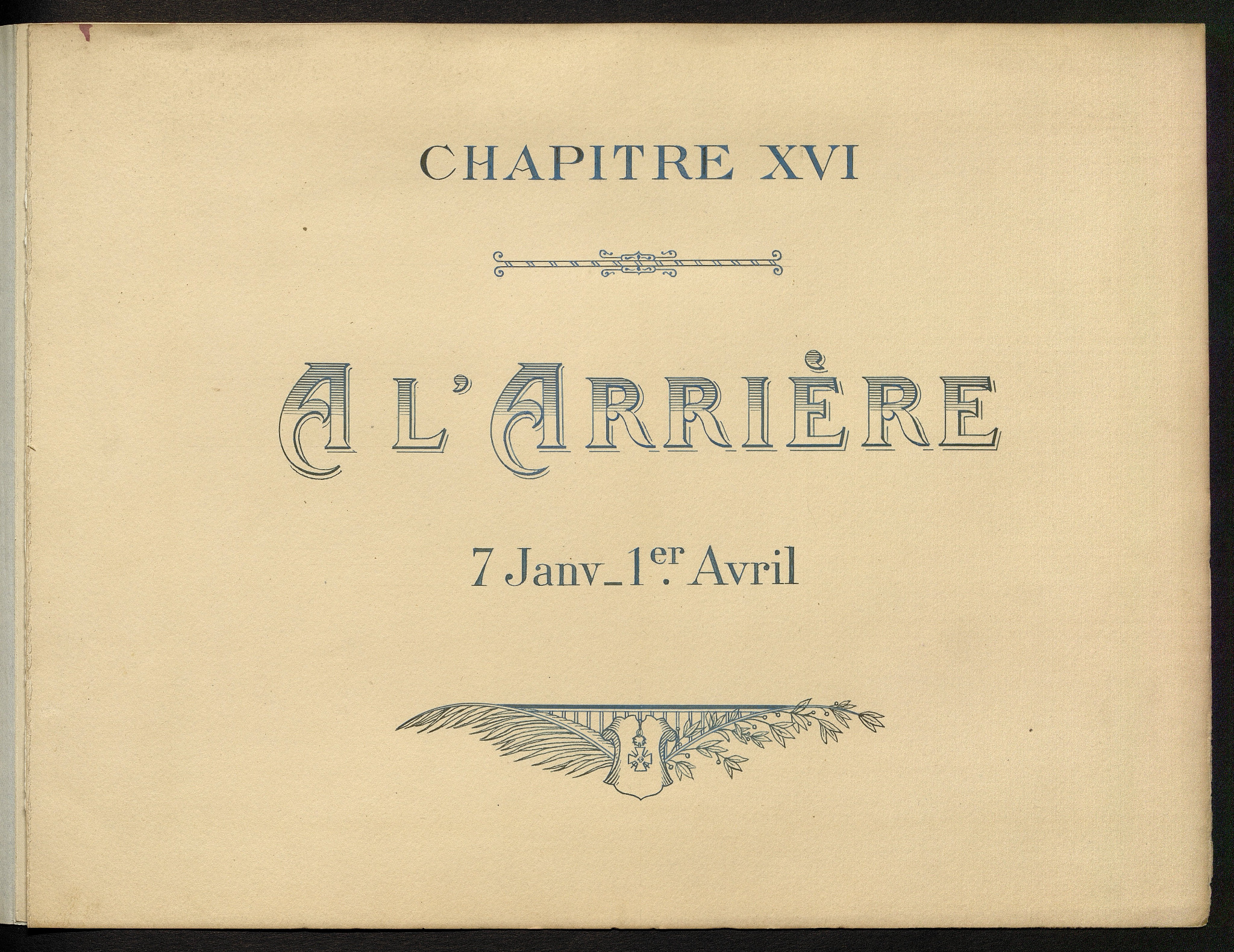 Chapitre XVI — À l’arrière
