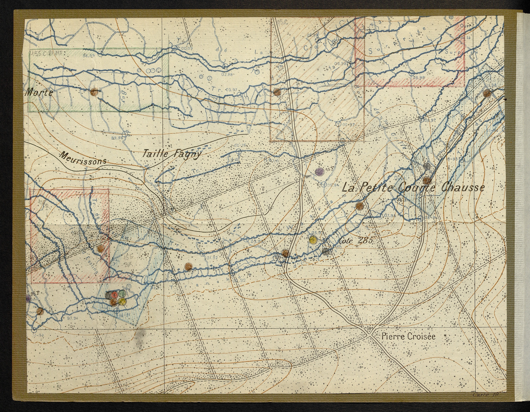 Carte 19 — Petite Courte Chausse et cote 285
