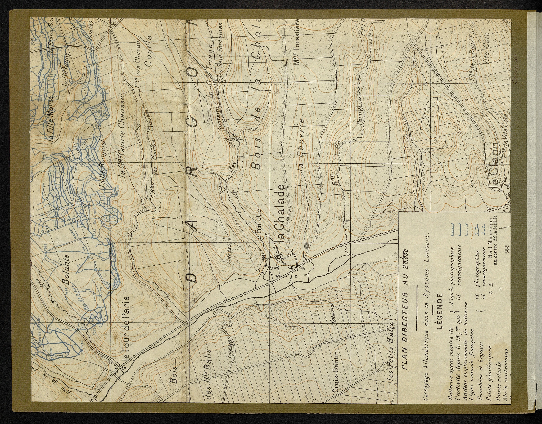 Carte 20 — Secteur de l’Argonne