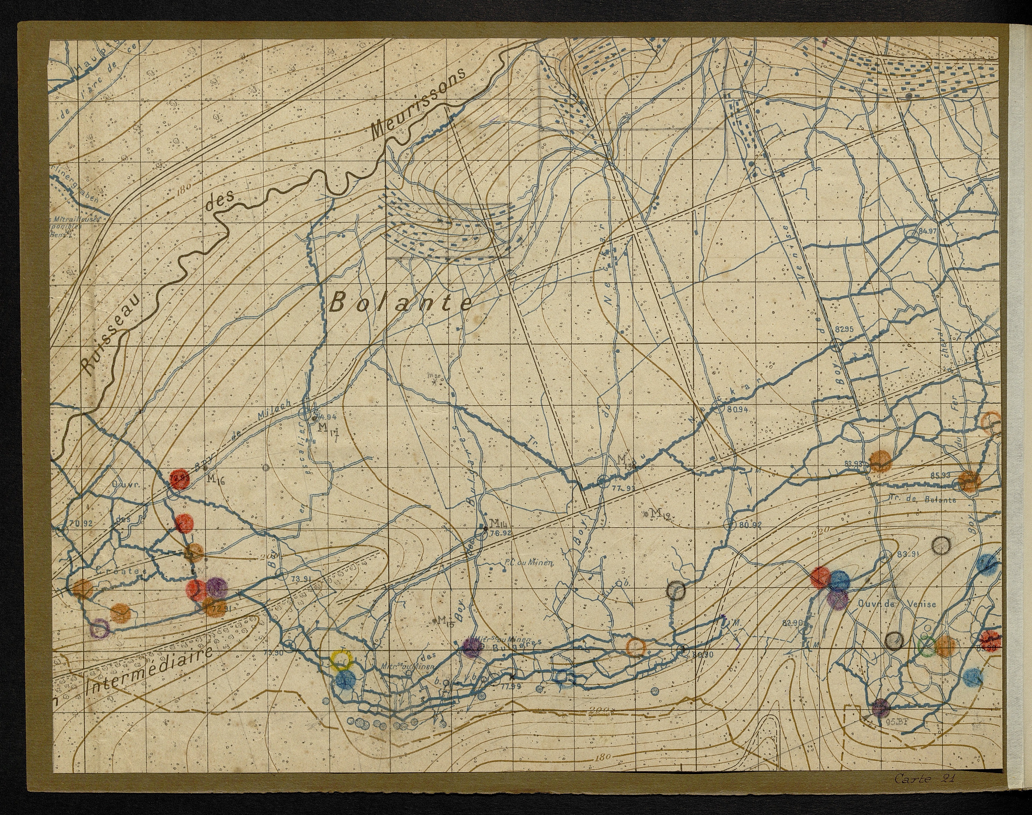Carte 21 — Bolante et les Meurissons