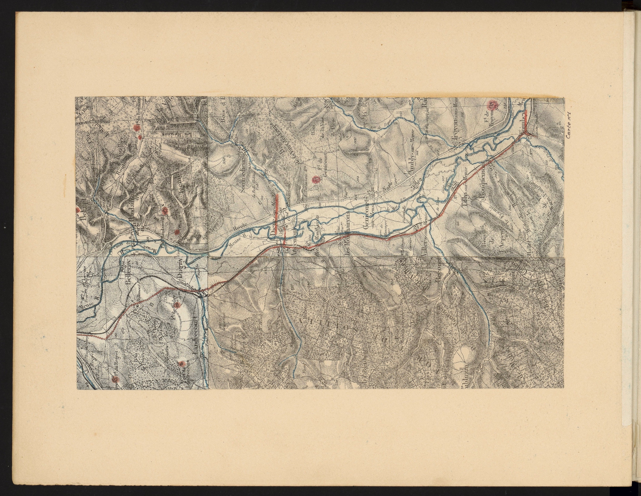 Carte n° 1 — secteur de la Meuse