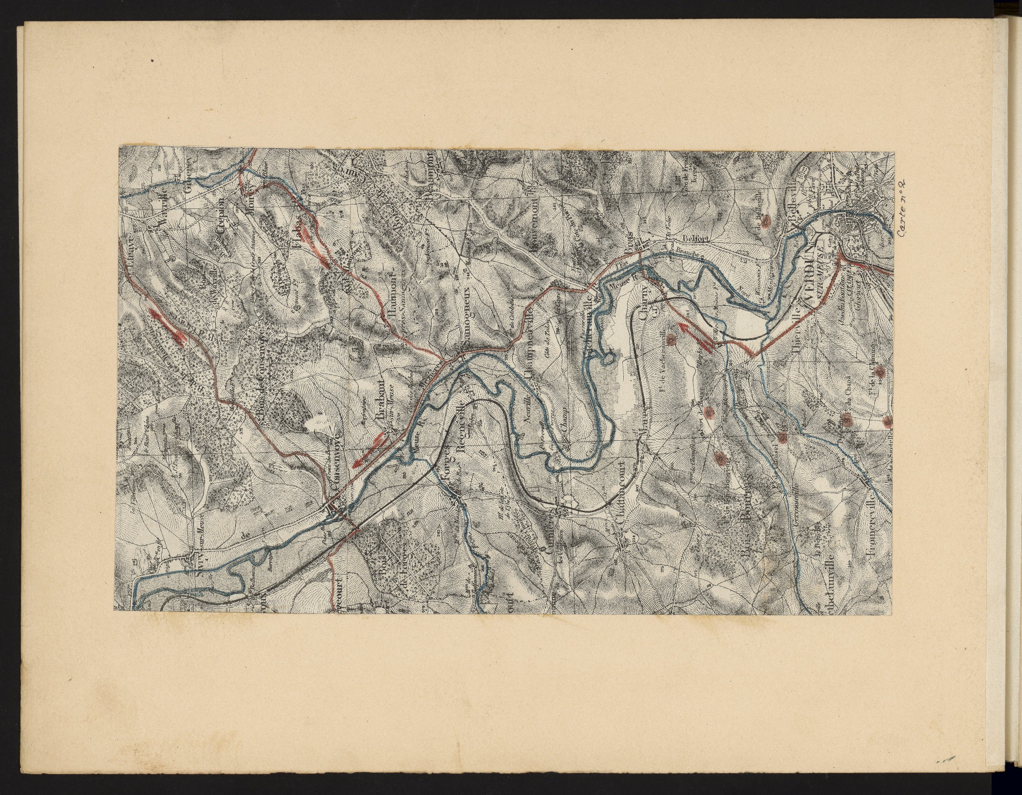 Carte n° 2 — Verdun et Vacherauville