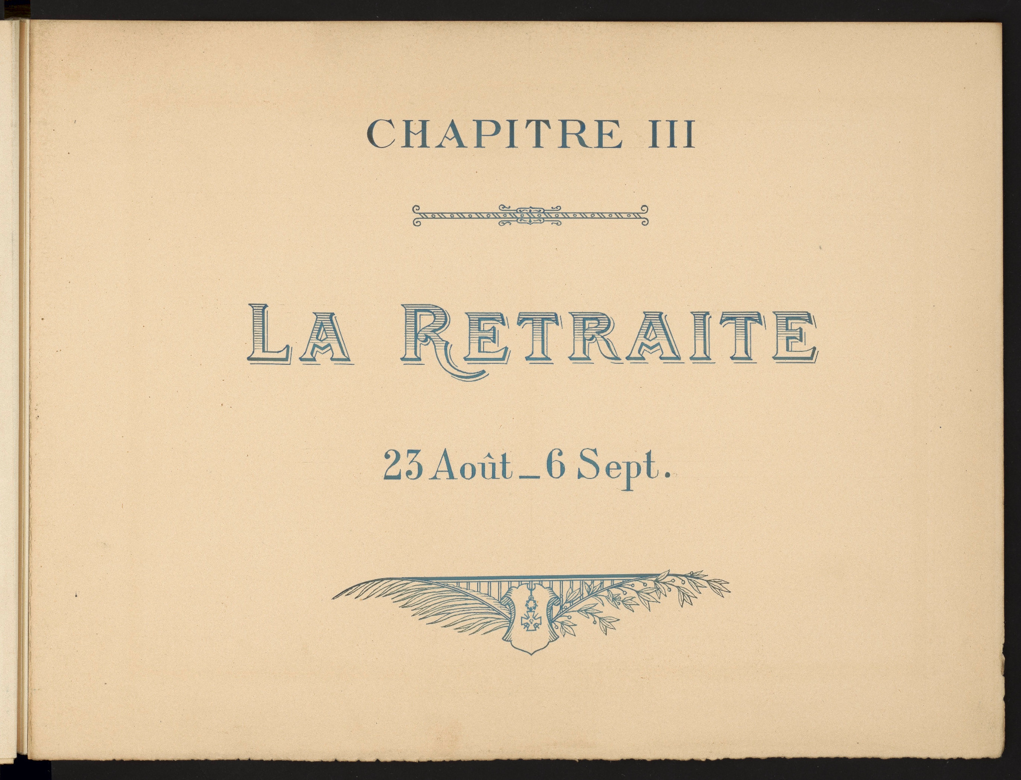 Feuillet original : Chapitre III — La Retraite